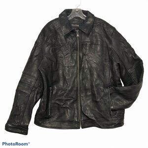 EMANUAL UNGARO Mens XL Black Lambskin Leather Jacket New Zealand